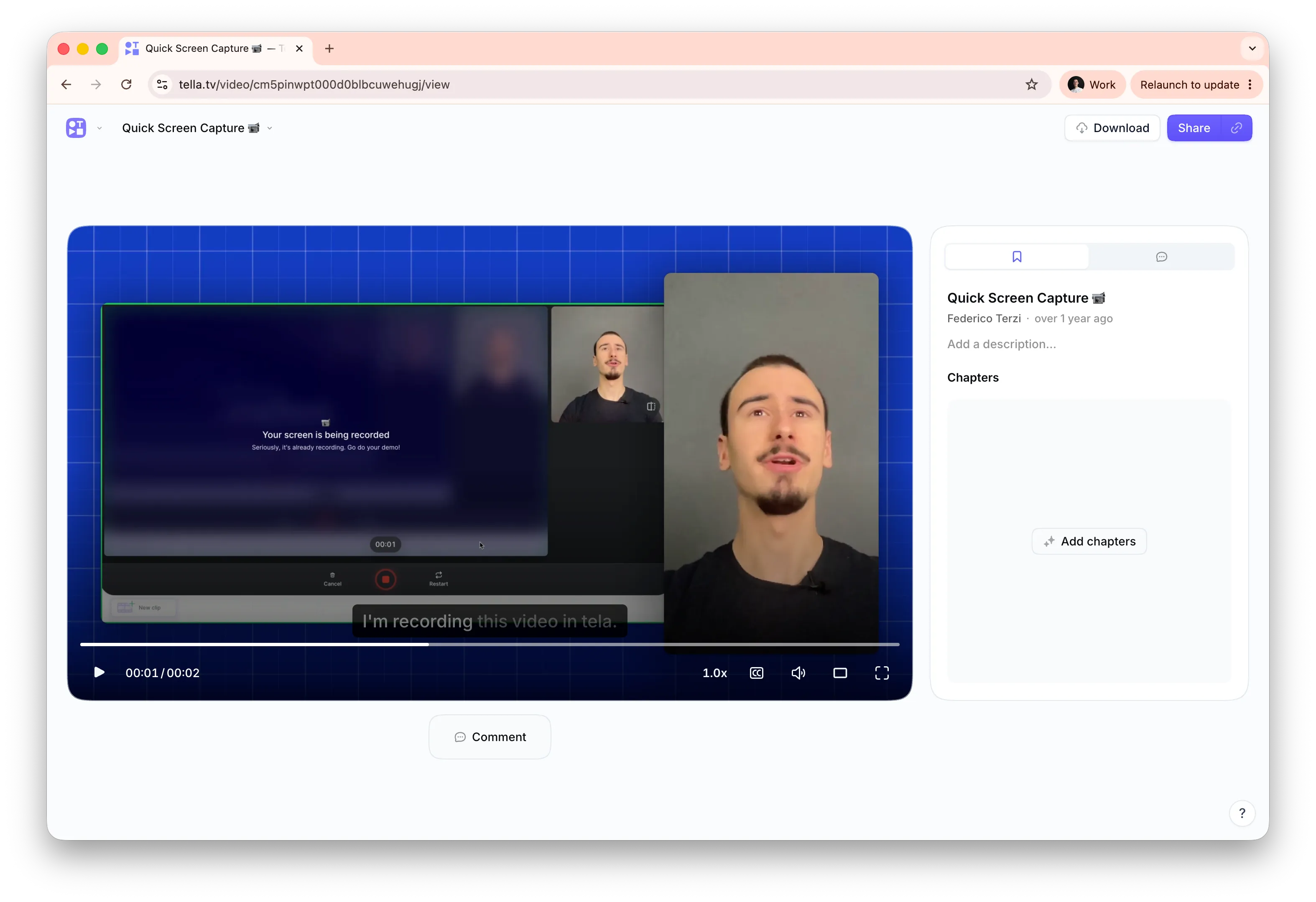 Tella interface