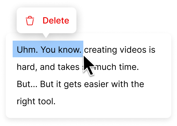 Transcript-based editing