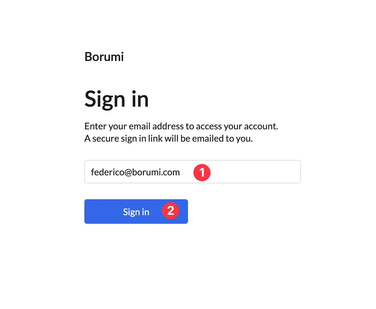 Paddle customer portal login form with the email address field